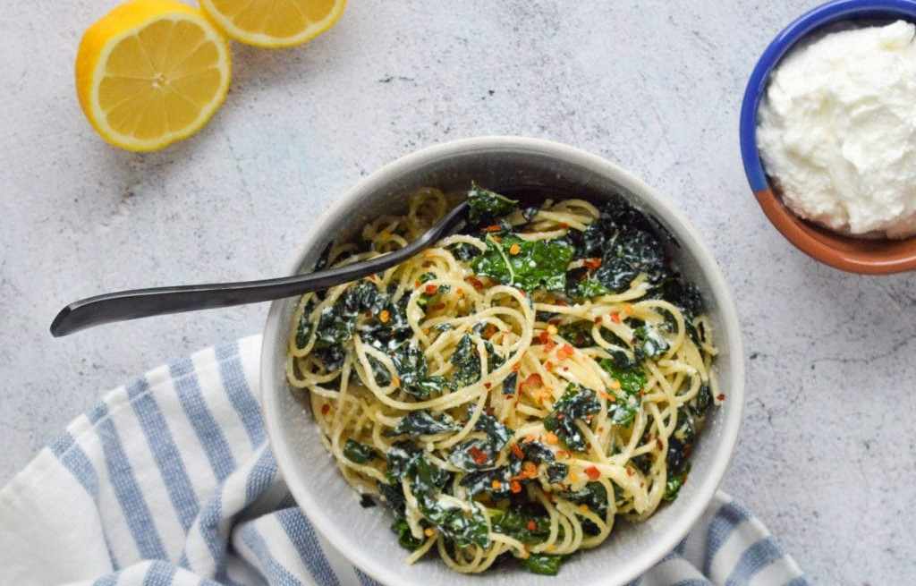 Lemon Ricotta Zucchini Pasta