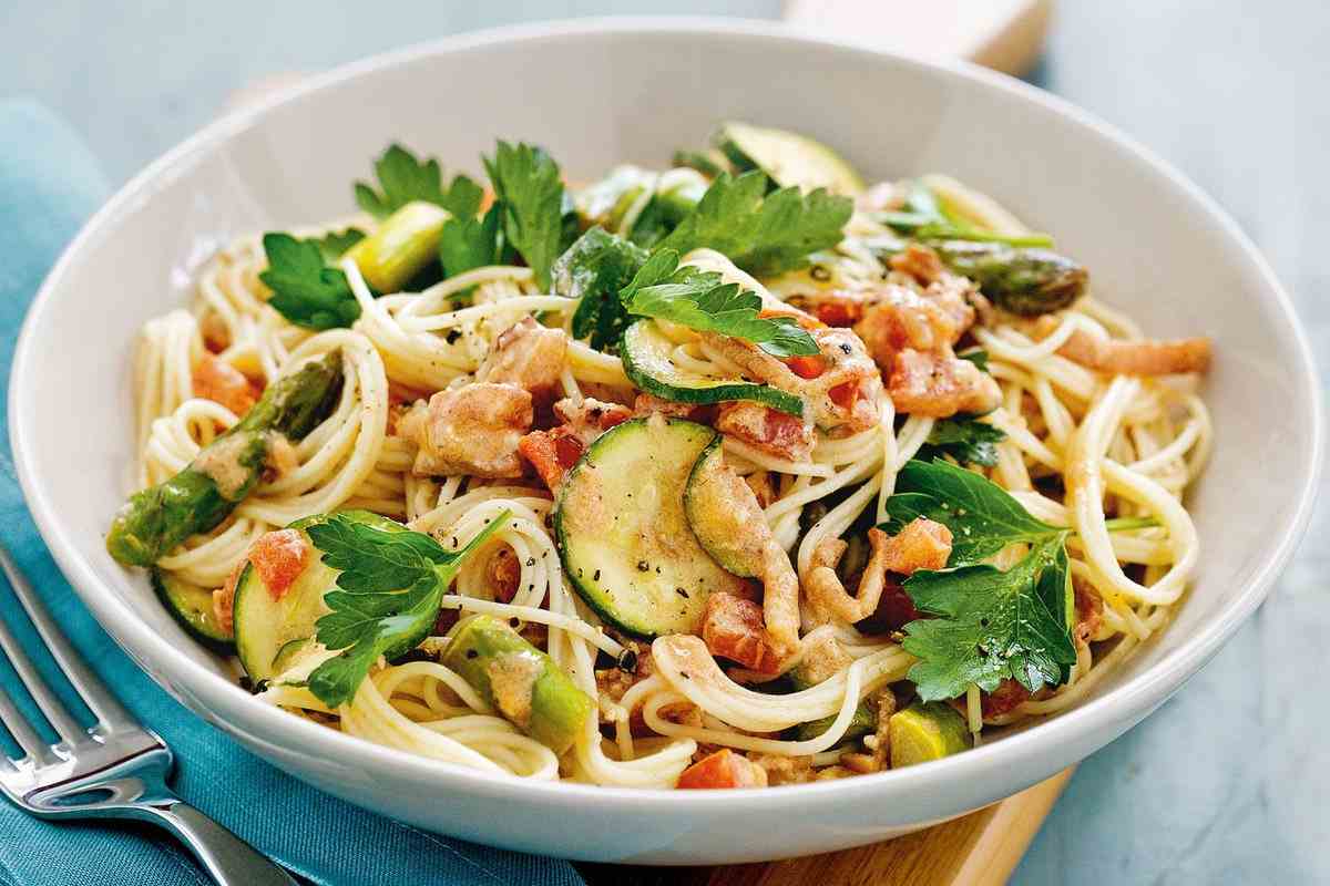 Zucchini Pasta Recipe with Tomato