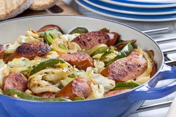 Kielbasa Angel Hair Pasta Recipe with Chicken and Sausage