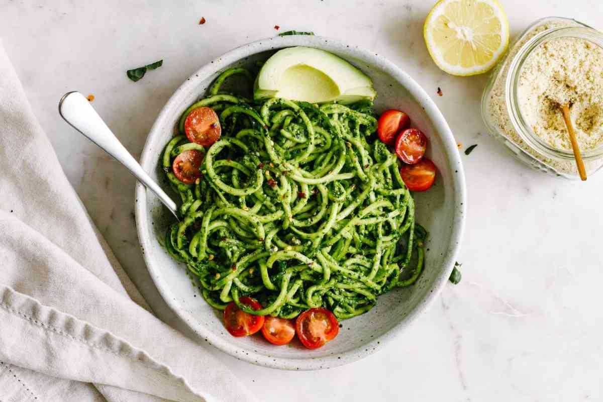 Korean Vegan Zucchini Pasta