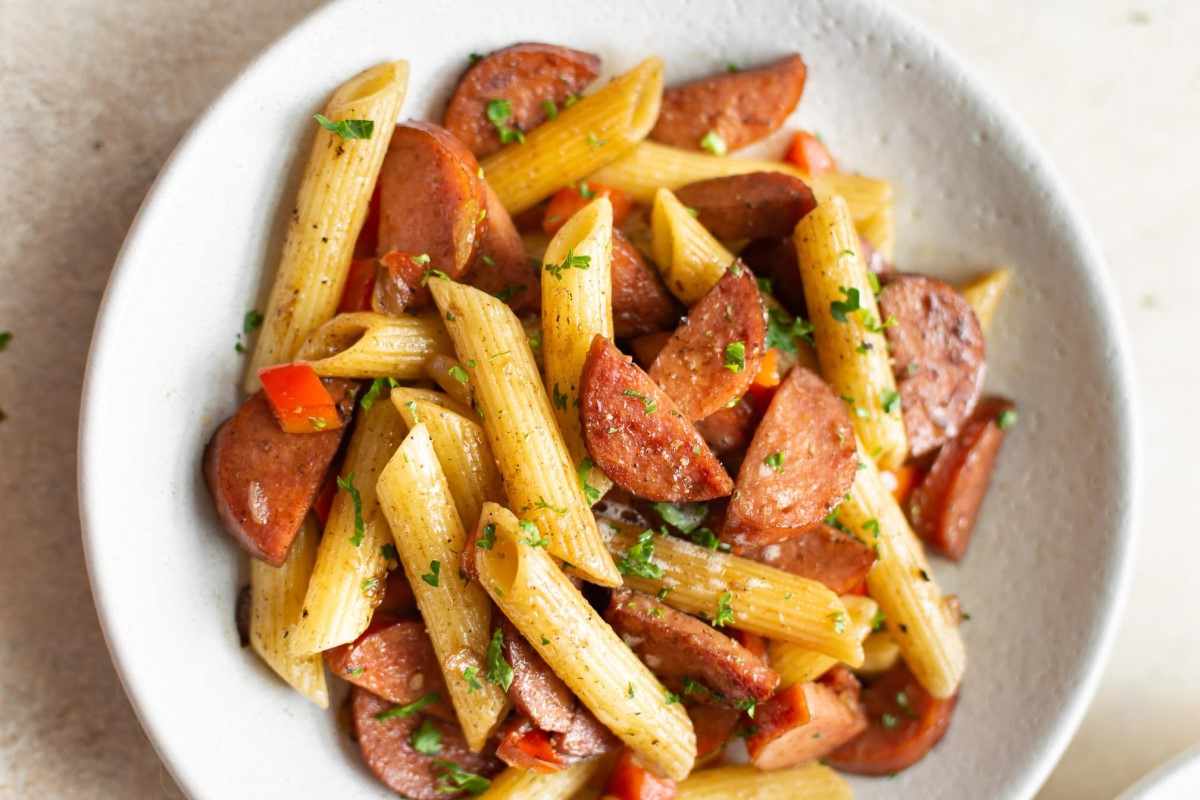 Kielbasa Angel Hair Pasta Recipe with Sausage