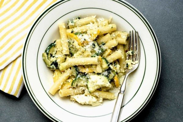 Pinch of Yum Zucchini Pasta Recipe with Ricotta Cheese