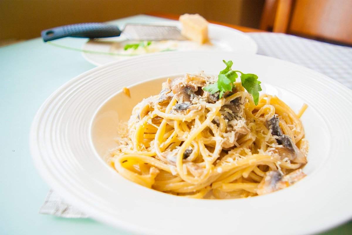 Creamy Mediterranean Angel Hair Pasta