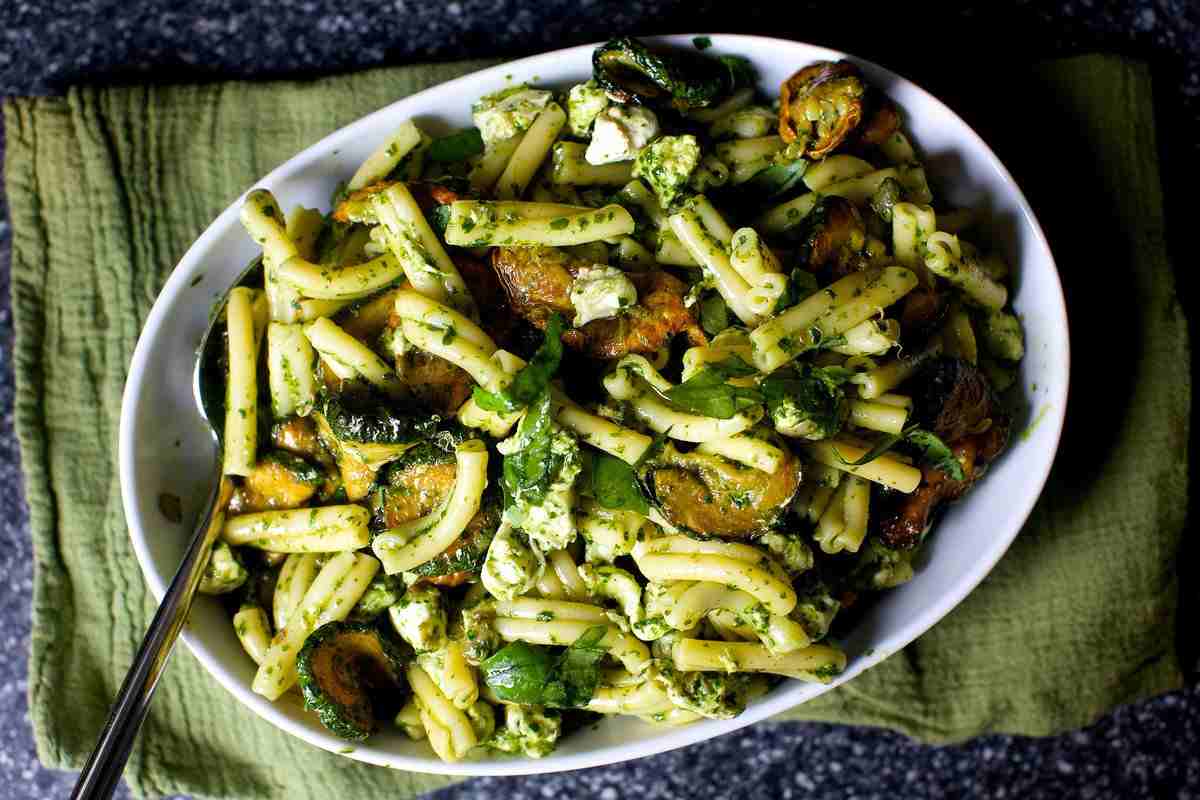 Fried Zucchini Pasta Recipe with Cheese