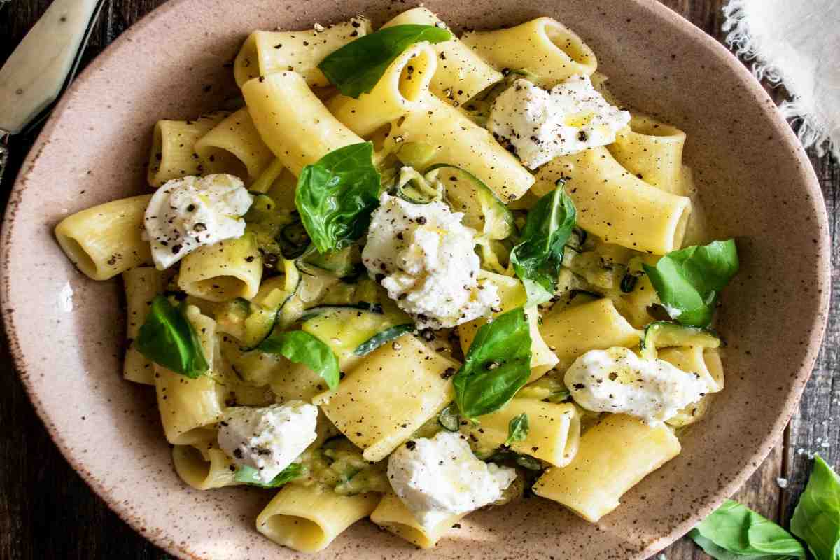 Feta Tomato Zucchini Pasta