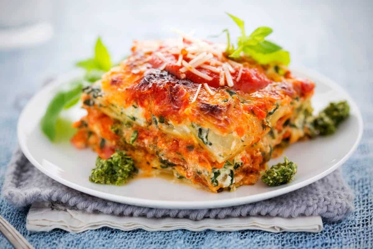  Lasagna in Sri Lanka; Layered Shape Contain Protein Carbohydrates Distinctive Flavor 