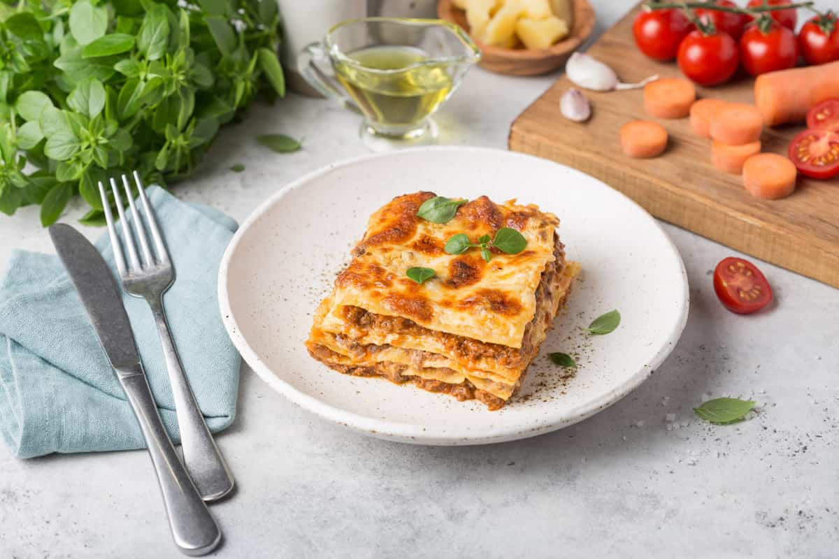  Lasagna in Sri Lanka; Layered Shape Contain Protein Carbohydrates Distinctive Flavor 