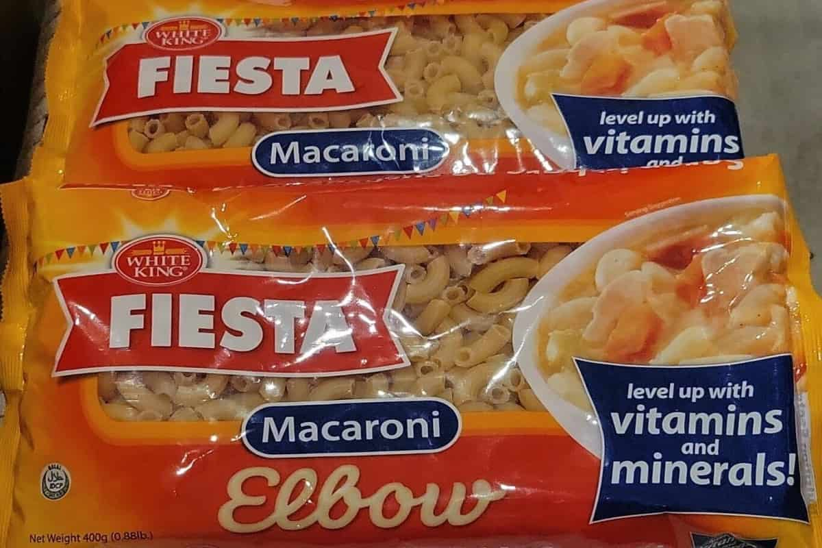  Fiesta Elbow Macaroni 400G (Pipe Pasta) Rice Spelled Flour Durum Wheat 